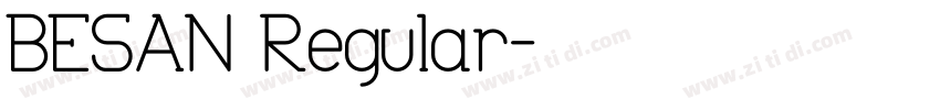 BESAN Regular字体转换
